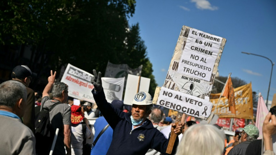 Milei recibi&oacute; al "Lobo de Wall Street" en una jornada de protestas masivas en Argentina