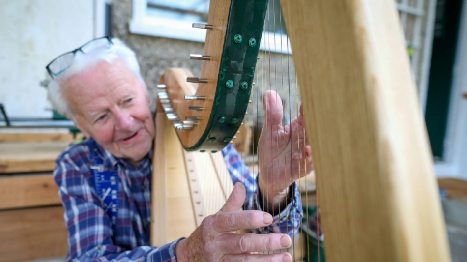 Irish octogenarian enjoys new lease on life making harps