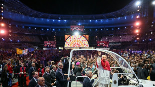 Pope calls worshippers 'saints of France' after AI warning