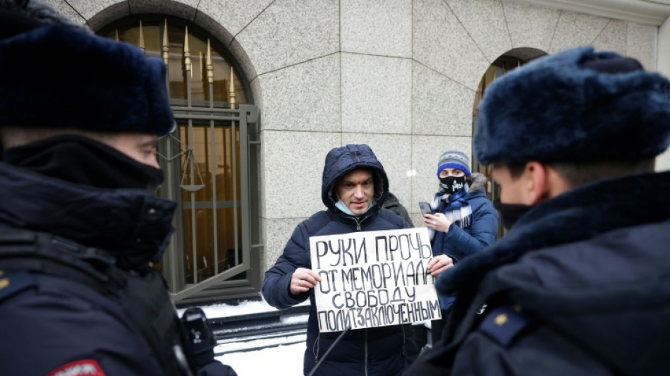 Russia bans Nobel-winning rights group, raids independent newspaper, in one day 