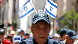 Marcha pr&oacute;-Israel em Nova York pede liberta&ccedil;&atilde;o de ref&eacute;ns em Gaza