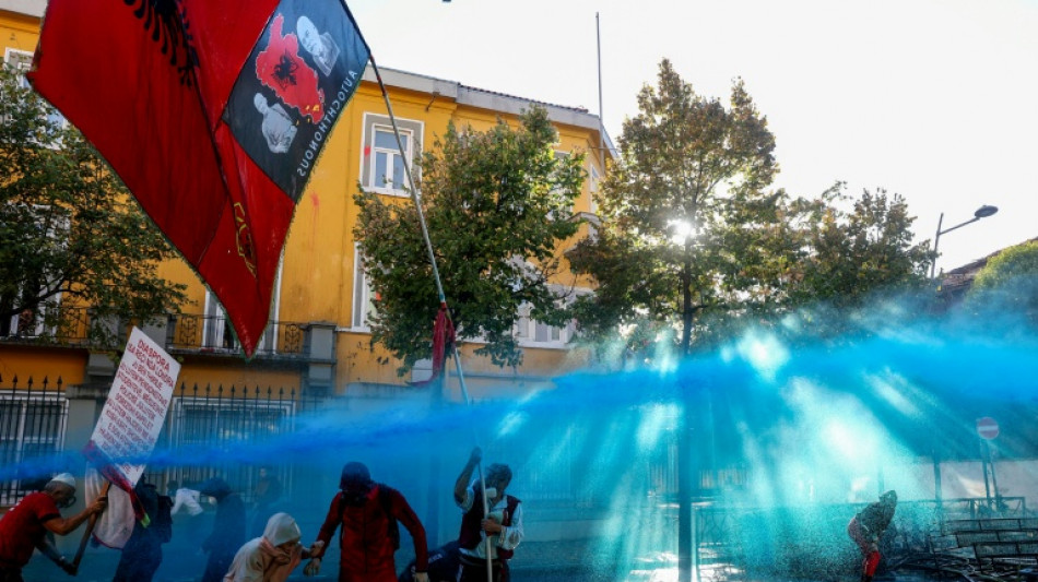 Government buildings torched in violent Albanian protests