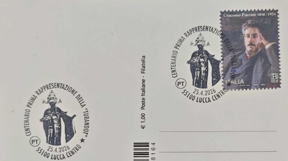 Annullo postale celebra i 100 anni della prima rappresentazione della Turandot