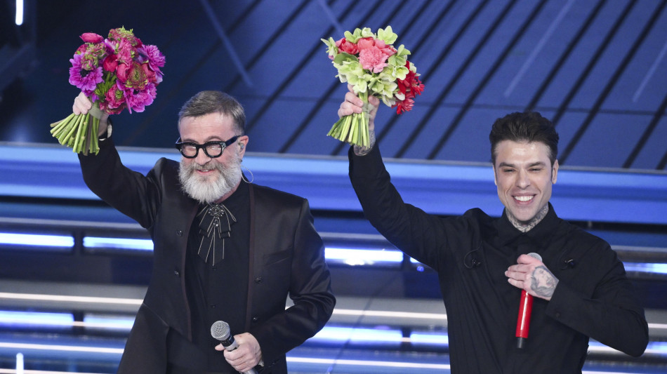 Sanremo: Fedez-Masini e Serena Brancale nella prima Top 5, in corsa per la vittoria