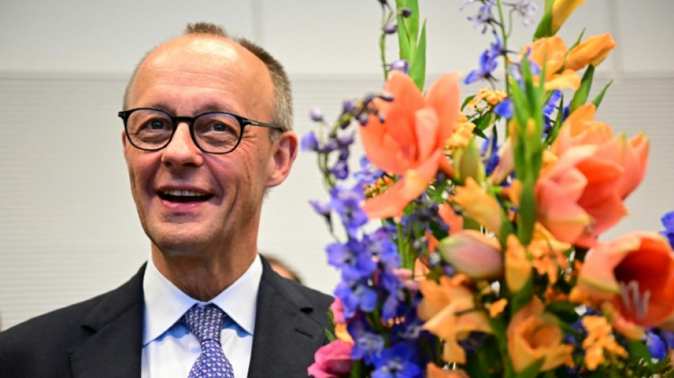 Geburtstagsempfang für Merz: Eine Strauß-Figur von Söder und Lob von Klingbeil