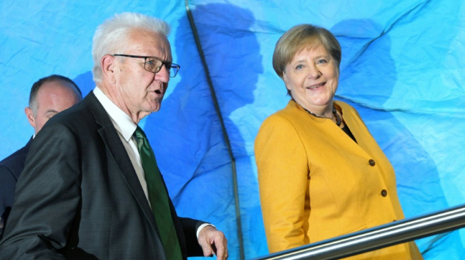 Merkel f&uuml;r Einsatz in Pandemie mit baden-w&uuml;rttembergischer Staufermedaille geehrt