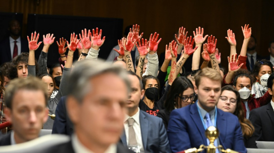 "Salven a los ni&ntilde;os de Gaza", gritan los manifestantes en Congreso de EEUU 