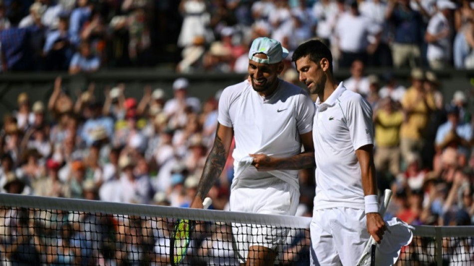 Djokovic praises Kyrgios for support in tough times