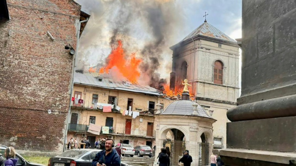 Russia rains drones on Ukraine, killing eight, hitting UNESCO site