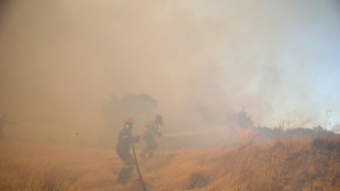 Bomberos griegos usan aviones para combatir el incendio en el noroeste de Atenas