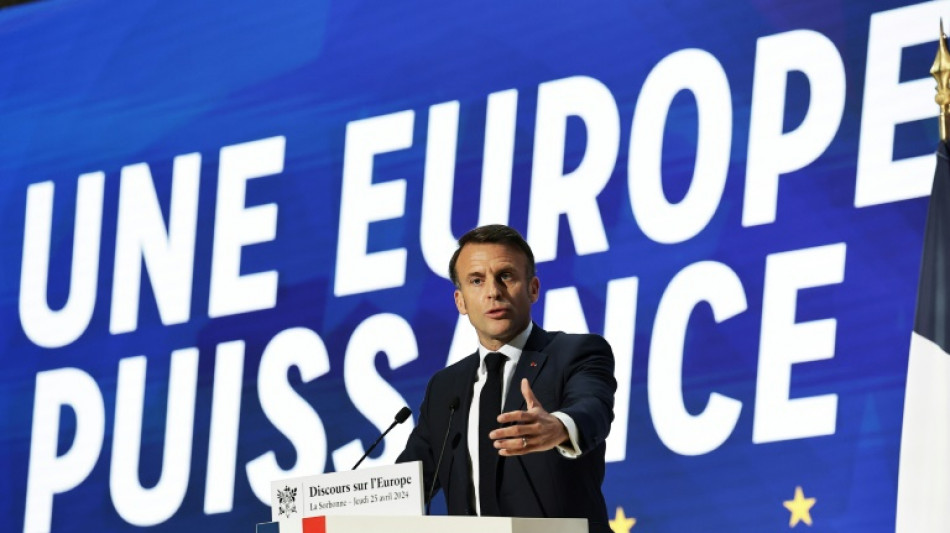Macron aboga por una defensa cre&iacute;ble en una Europa que "puede morir"